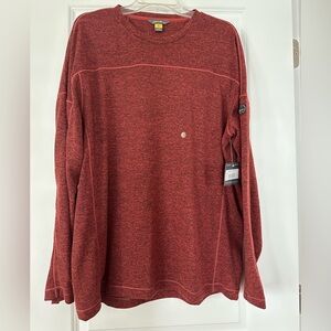 Red Long Sleeve Crewneck Sweater